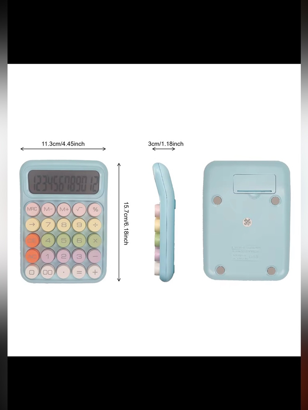 💛Calculator with Multicolor Buttons💜🩵 - Picture 11 of 12